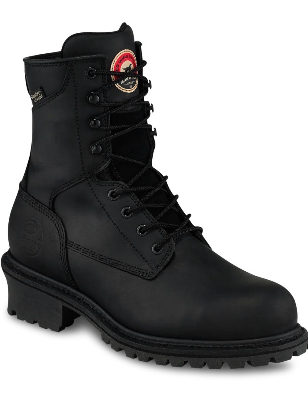 Red Wing Shoes Men's Black 8-Inch Work Boot